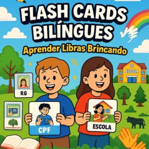 Flash Cards Bilíngues - Sinal+ Imagem + Legenda