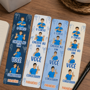 Marca Pagina Bilíngue - Para curso de Libras