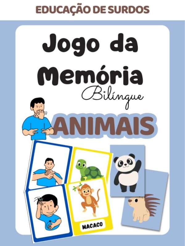 🦁kit Animais em Libras