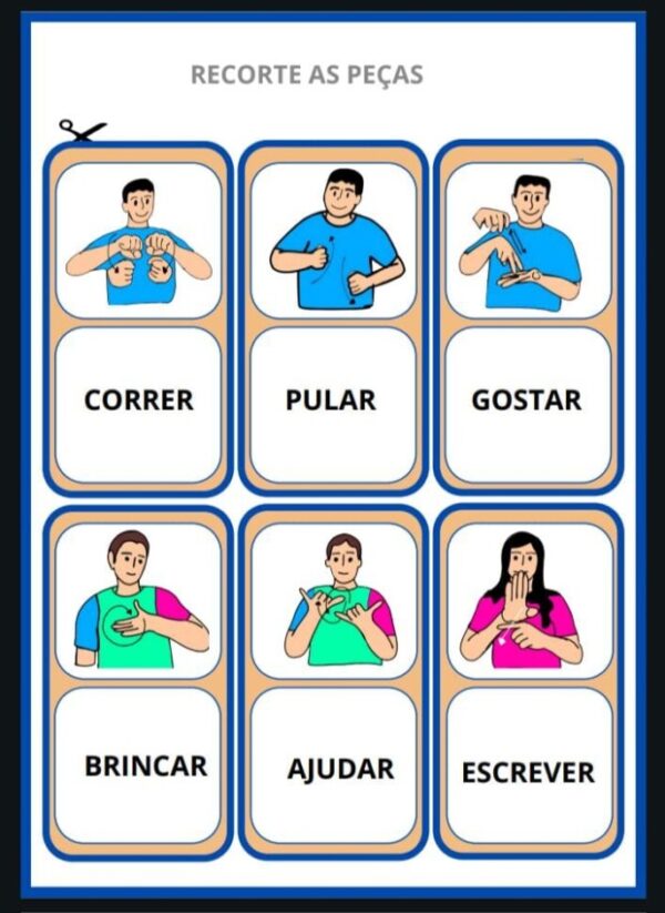Dominó de Verbos em Libras – Sinalizado e Legendado - Imagem 3