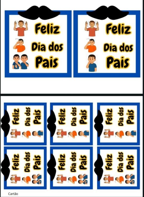 Kit Bilíngue Dia dos Pais - Imagem 3