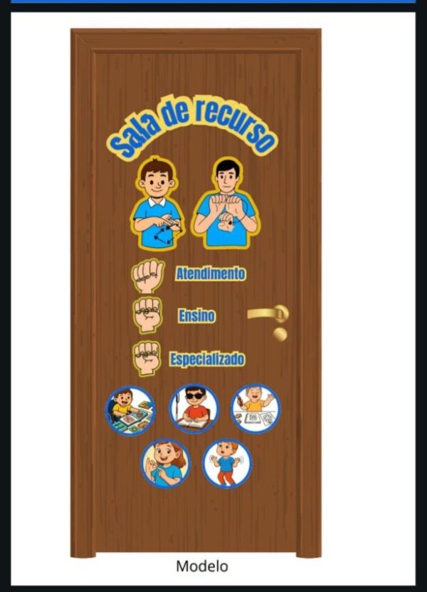 📌 Painel de Porta Sinalizado AEE- Inclusão e Acessibilidade - Imagem 2