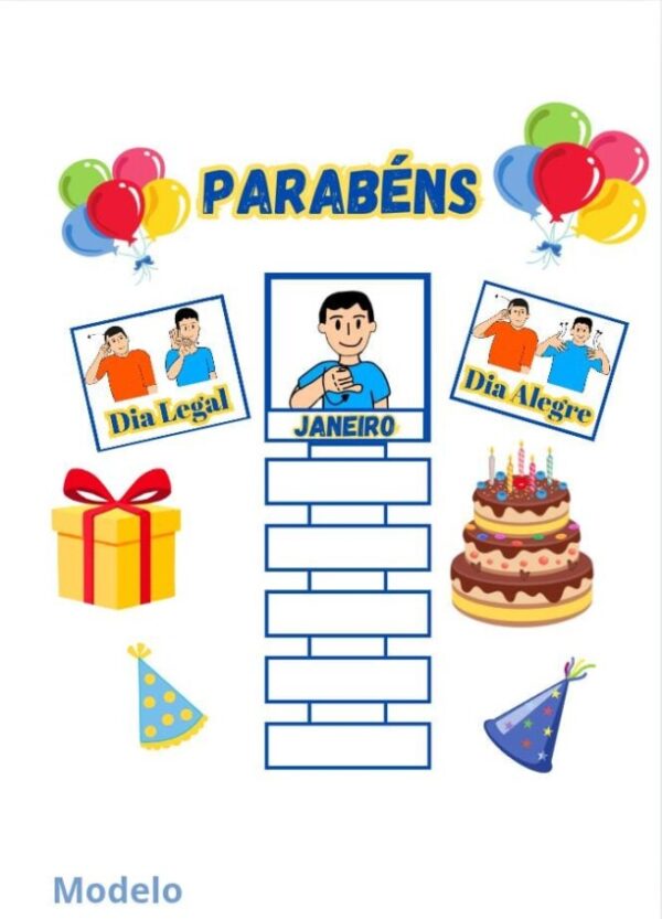🎉✨ PAINEL DE ANIVERSÁRIO DO MÊS – BILÍNGUE✨🎉 - Imagem 4
