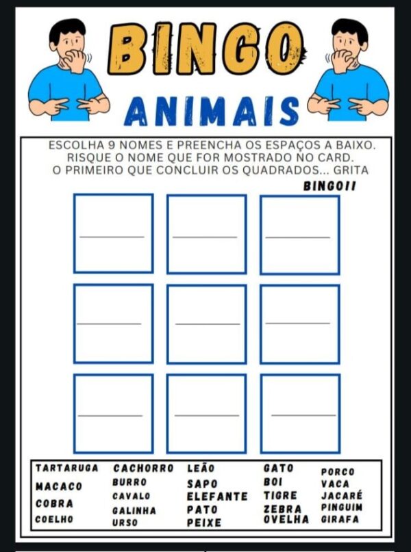 Bingo dos Animais – Bilíngue em Libras e Português - Imagem 2
