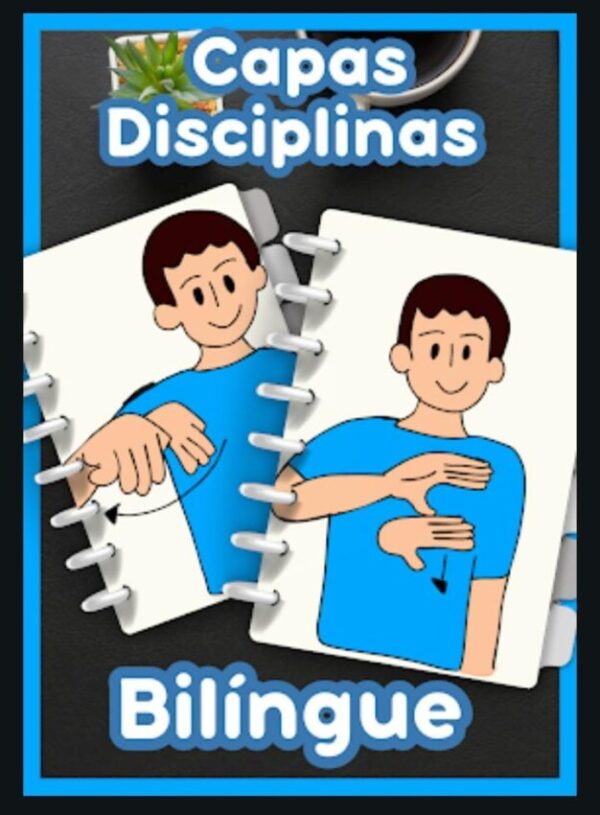 CAPAS DE DISCIPLINAS EM LIBRAS! ✨📚