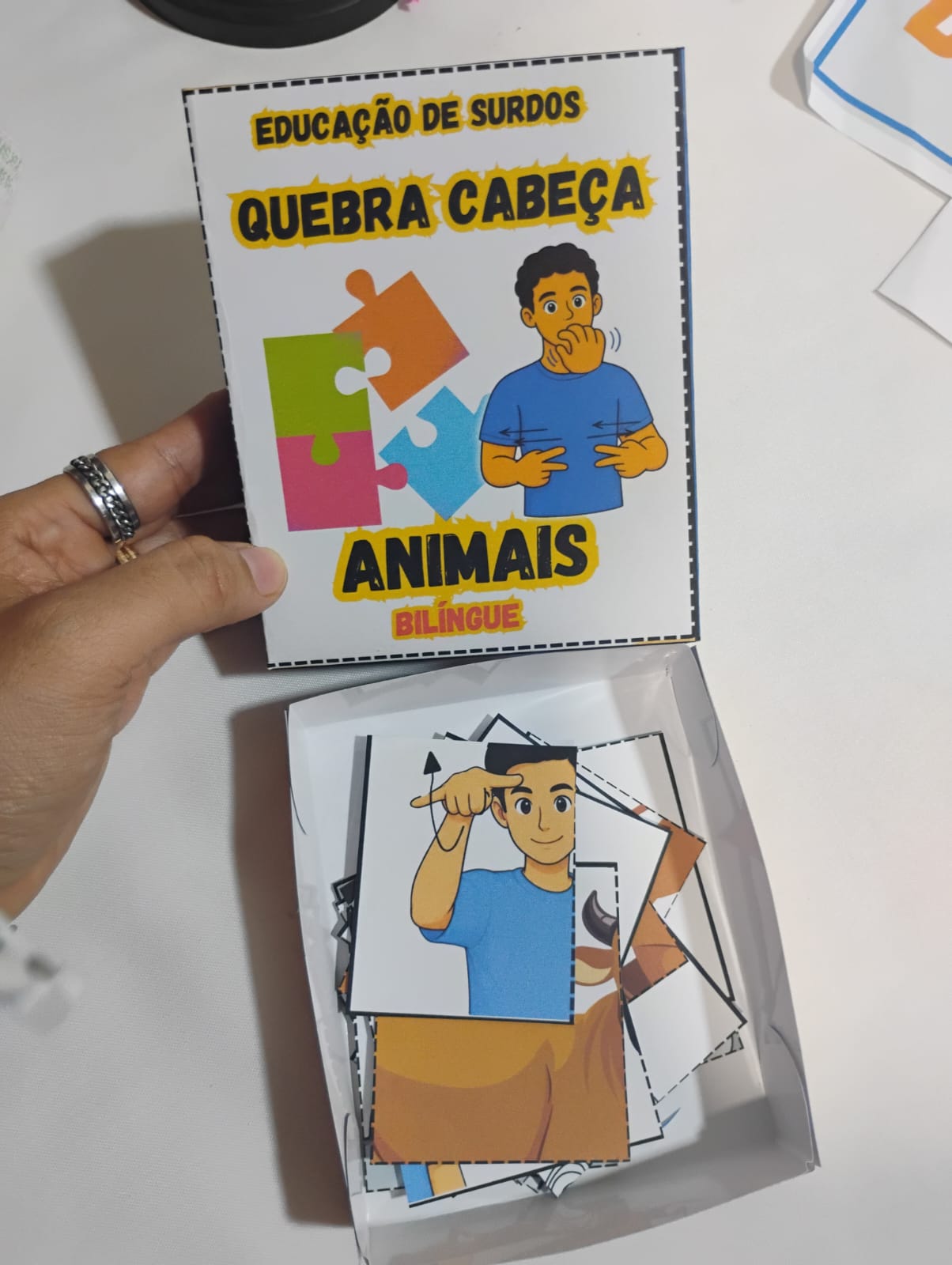 Quebra-Cabeça Bilíngue - Animais – Aprender brincando! - Imagem 8