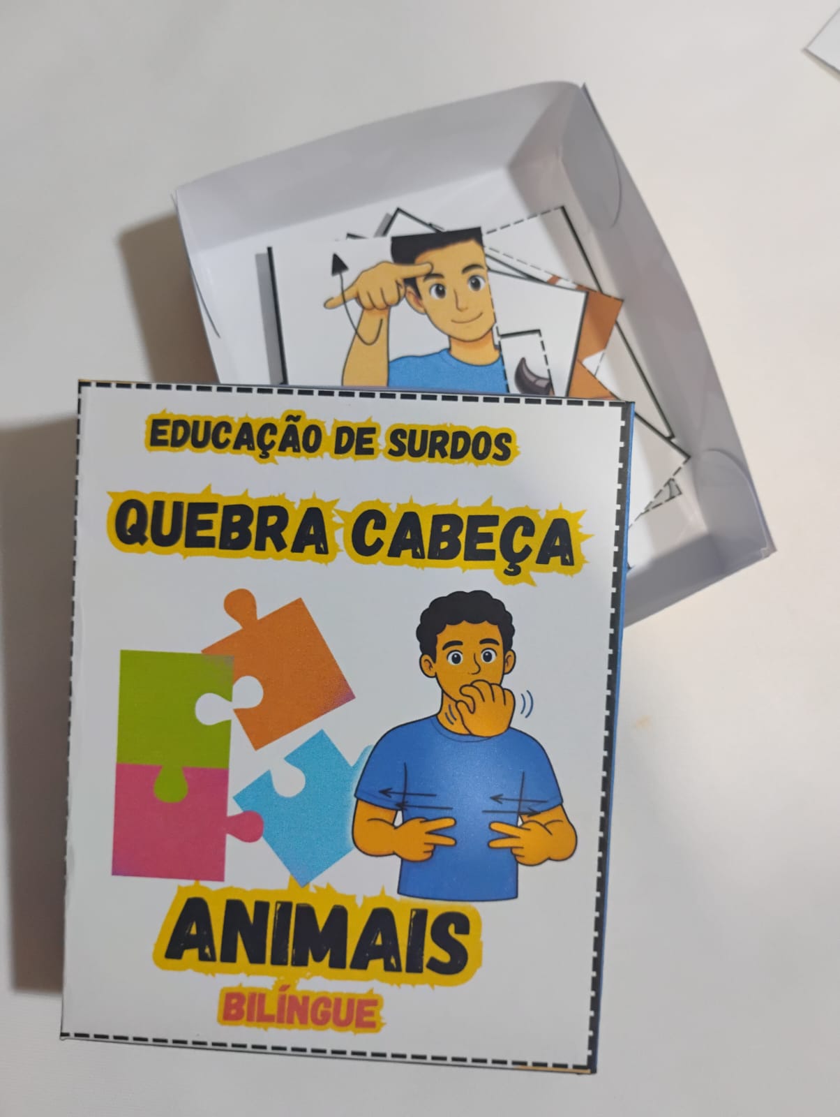 Quebra-Cabeça Bilíngue - Animais – Aprender brincando! - Imagem 7