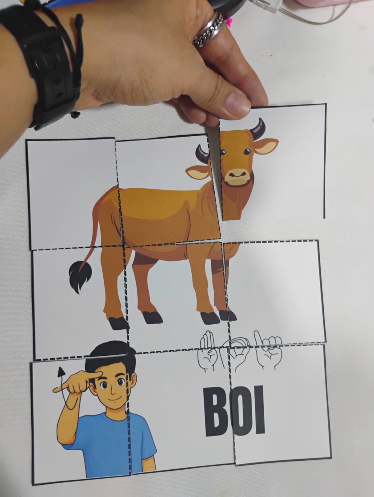 Quebra-Cabeça Bilíngue - Animais – Aprender brincando! - Imagem 6