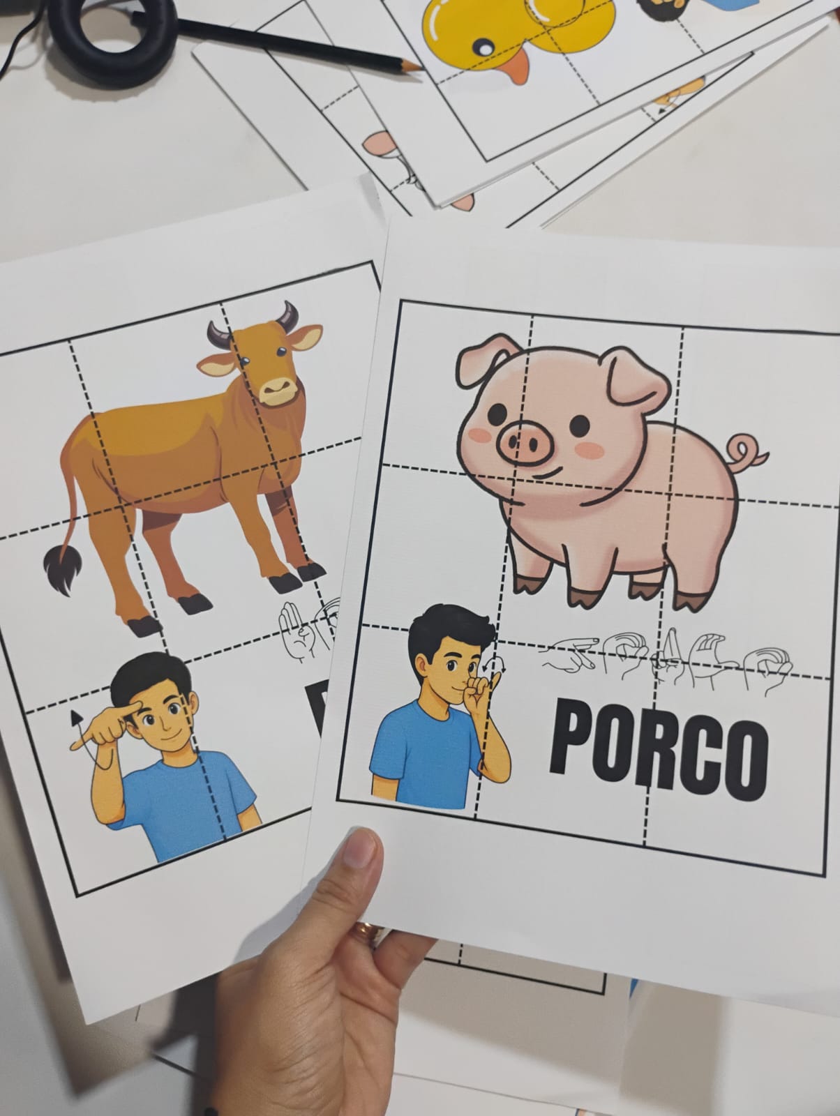 Quebra-Cabeça Bilíngue - Animais – Aprender brincando! - Imagem 2