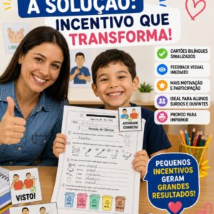 ⭐ CARIMBOS E CARTÕES DE INCENTIVO BILÍNGUES