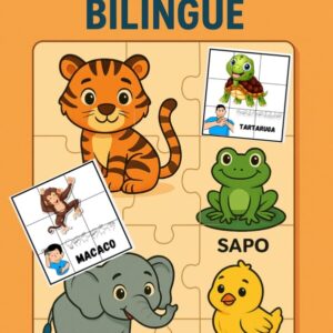 Quebra-Cabeça Bilíngue - Animais – Aprender brincando!