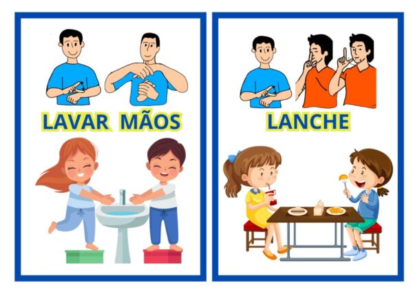 Amostra do Material – Rotinas Escolares Bilíngues para Educação Inclusiva