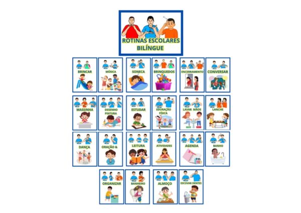 Amostra do Material – Rotinas Escolares Bilíngues para Educação Inclusiva