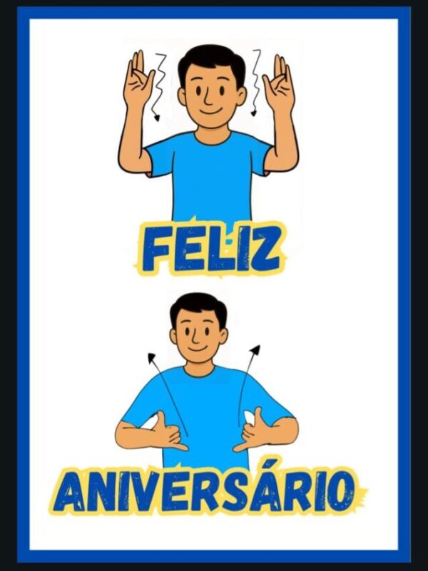 🎉📅 Aniversariantes do Mês – Bilíngue e Sinalizado! - Imagem 2