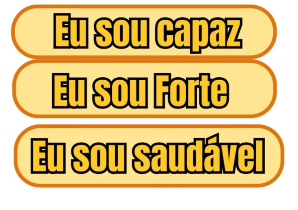 Cartaz motivacional Setembro Amarelo com a frase “EU SOU...”, personagem sorridente e mensagem de valorização da vida.
