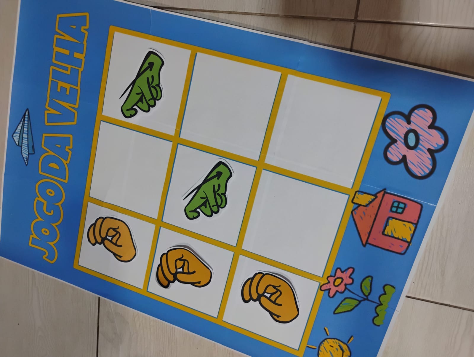 🎲 Jogo da Velha Bilíngue – Datilologia e Alfabeto Majoritário (O e Z) ✋🔤 - Imagem 2
