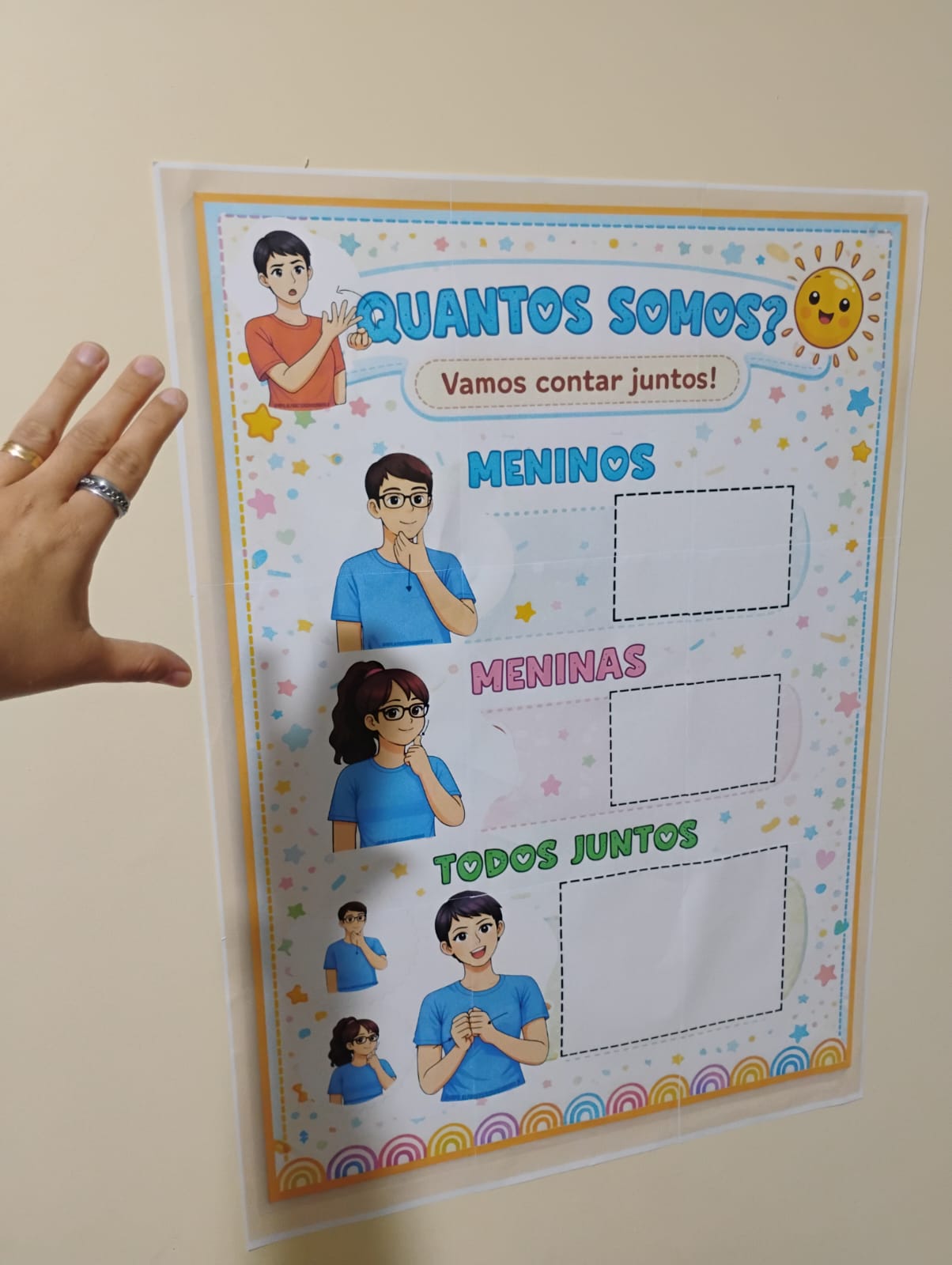Mural “Quantos Somos?” – Recurso Bilíngue para Educação de Surdos (cópia) - Imagem 2
