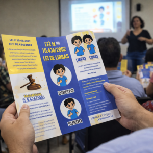 Folder Educativo – Lei de Libras 10.436/2002 e Decreto 5.626/2005