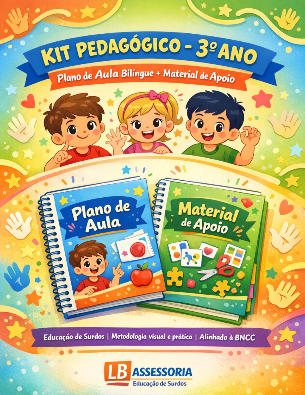 Plano de Aula Semestral Bilíngue – 3º Ano + Material de Apoio para Educação de Surdos