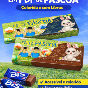 🐰 Tema: Páscoa Secular – Coelhinho + Libras (Feliz Páscoa)