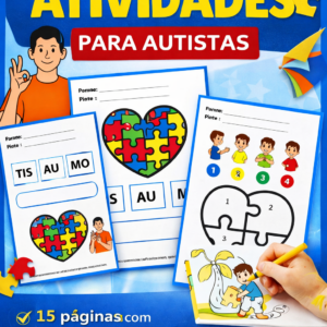 Caderno de Atividades para Autistas – Material Pedagógico Inclusivo para Alfabetização e Coordenação Motora