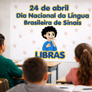 🎉 Mural Dia Nacional da Libras – 24 de Abril