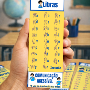 📚✨ Marca-Página Educativo – Dia Nacional da Libras (24 de Abril)