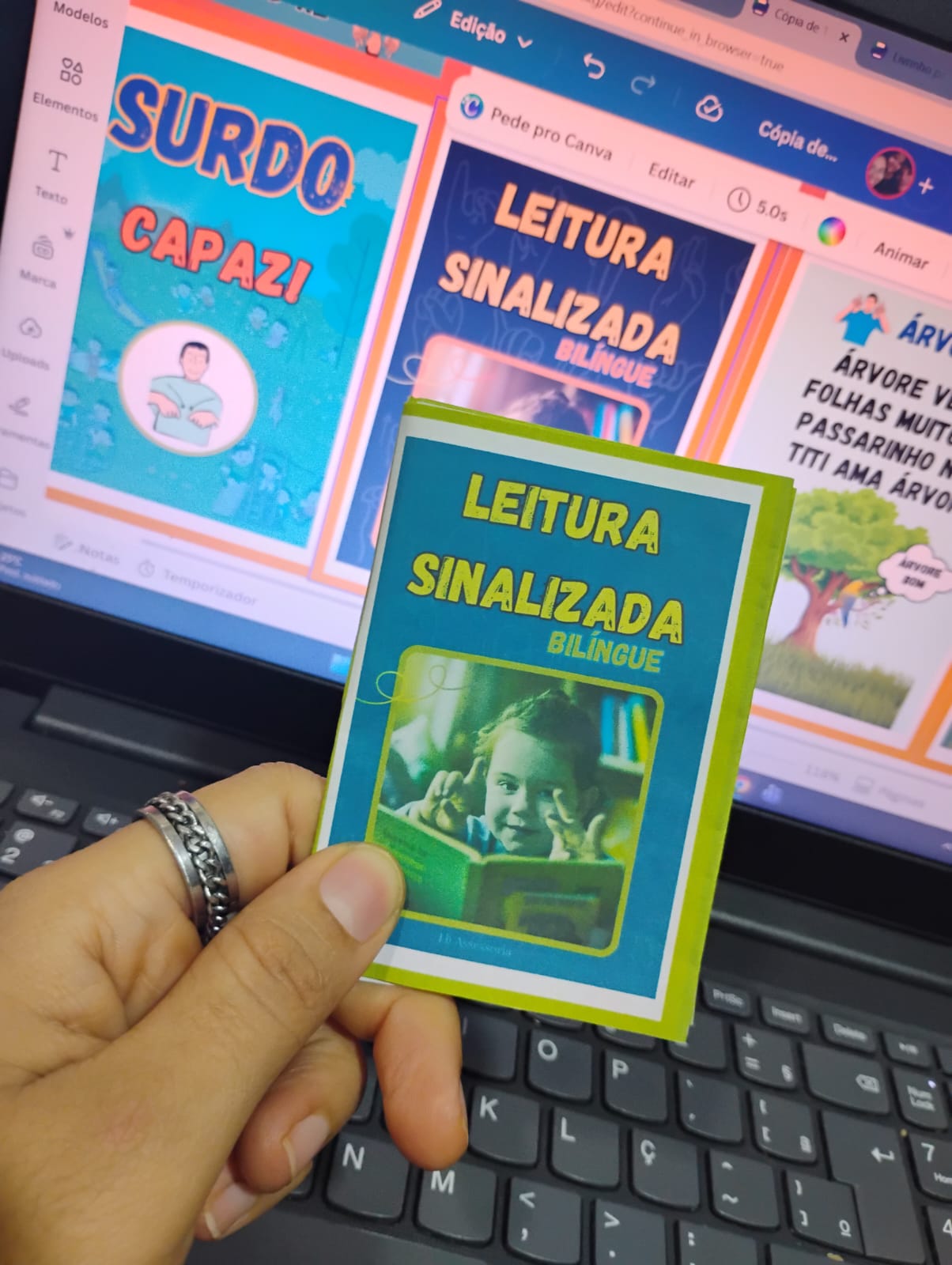 O Livrinho de Leitura Sinalizada Bilíngue (Libras + Português) - Imagem 3
