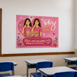 Mural Dia das Mães em Libras – Material Bilíngue para Educação Inclusiva