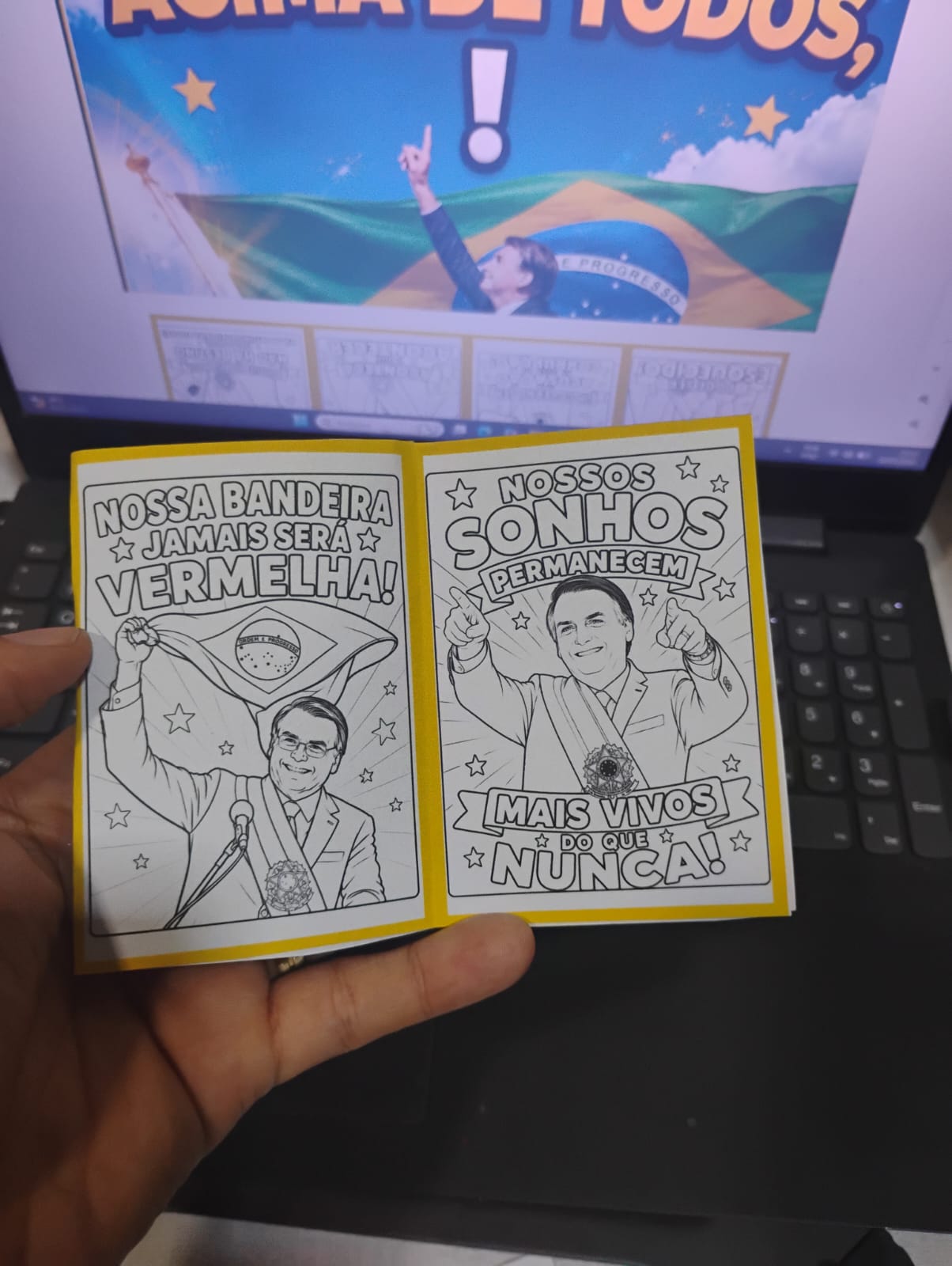 Livrinho de Colorir Bolsonaro – Brasil Acima de Tudo, Deus Acima de Todos - Imagem 6
