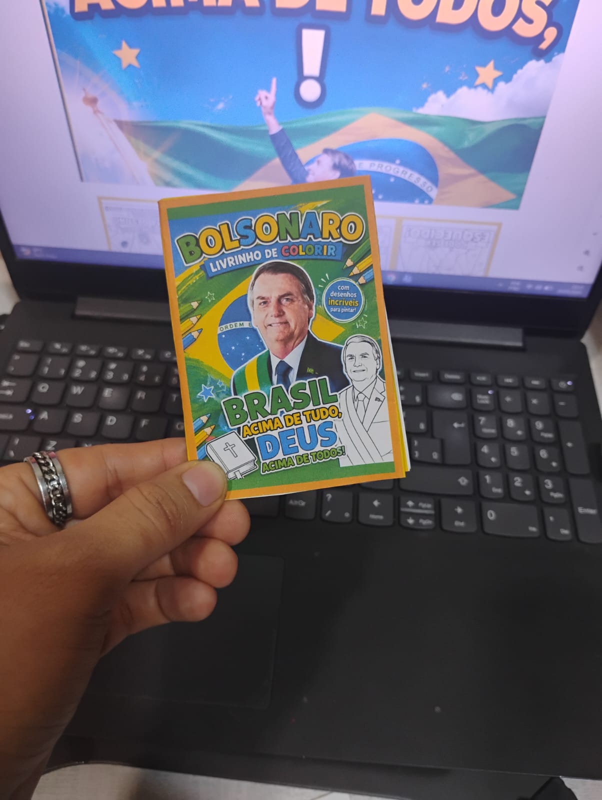 Livrinho de Colorir Bolsonaro – Brasil Acima de Tudo, Deus Acima de Todos - Imagem 7