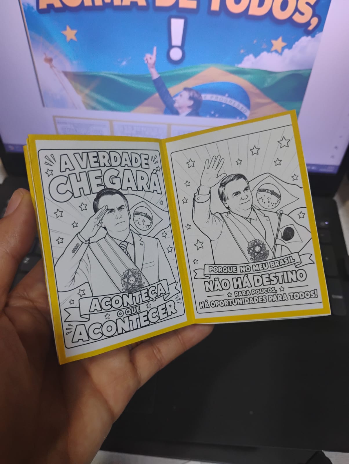 Livrinho de Colorir Bolsonaro – Brasil Acima de Tudo, Deus Acima de Todos - Imagem 5