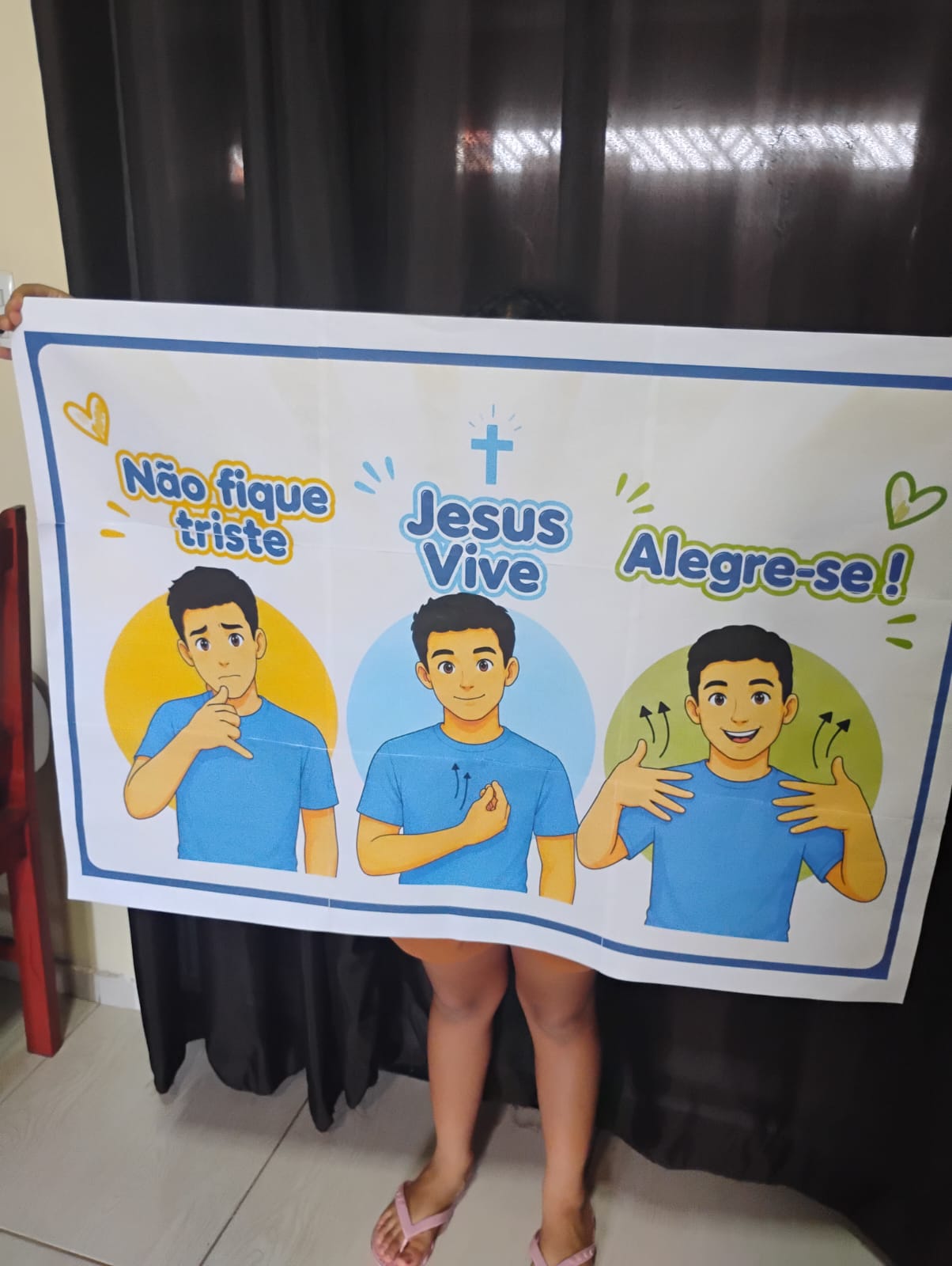 Kit Evangelístico Bilíngue em Libras e Português | Cartazes e Cartões Cristãos para Surdos - Imagem 5