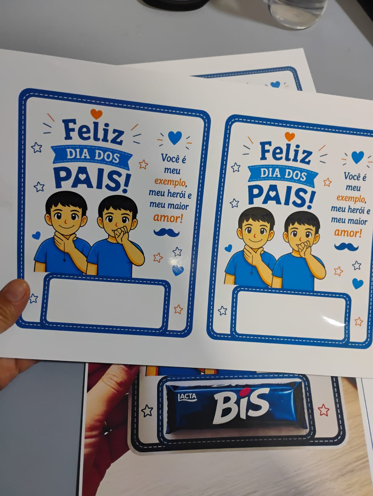 Cartão Porta BIS – Dia dos Pais | Lembrancinha para Imprimir | Arquivo em PDF - Imagem 2