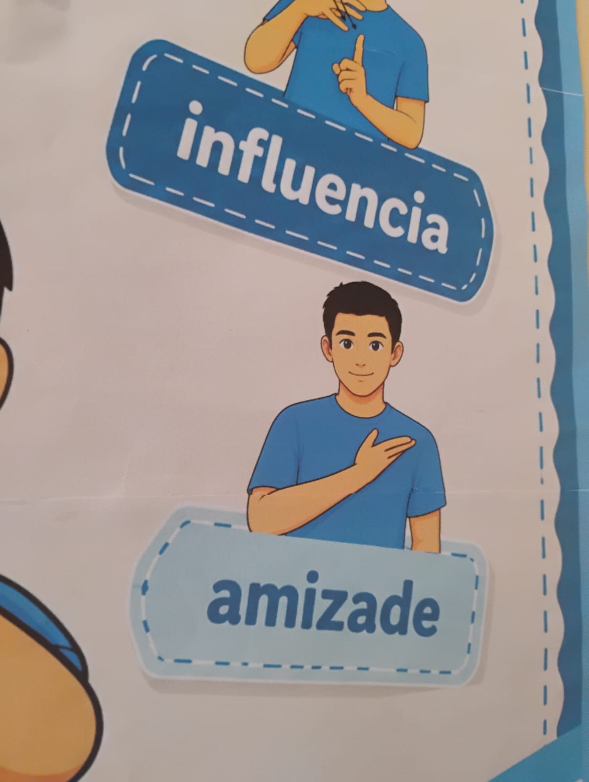 Mural Bilíngue – Feliz Dia dos Pais em Libras | 9 Páginas A4 para Montagem - Imagem 3