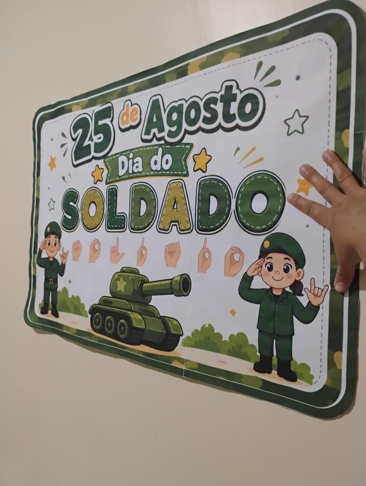 Kit Dia do Soldado 25 de Agosto | Mural, Viseira, Atividades e Decoração para Imprimir - Imagem 10