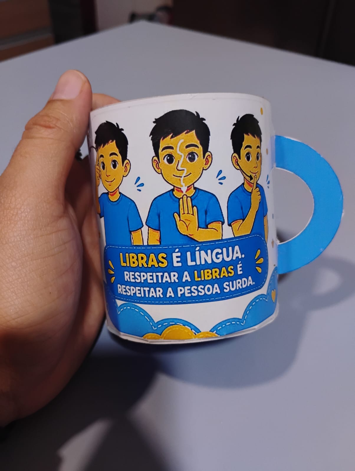 Caneca de Papel Dia Nacional do Surdo - Imagem 2
