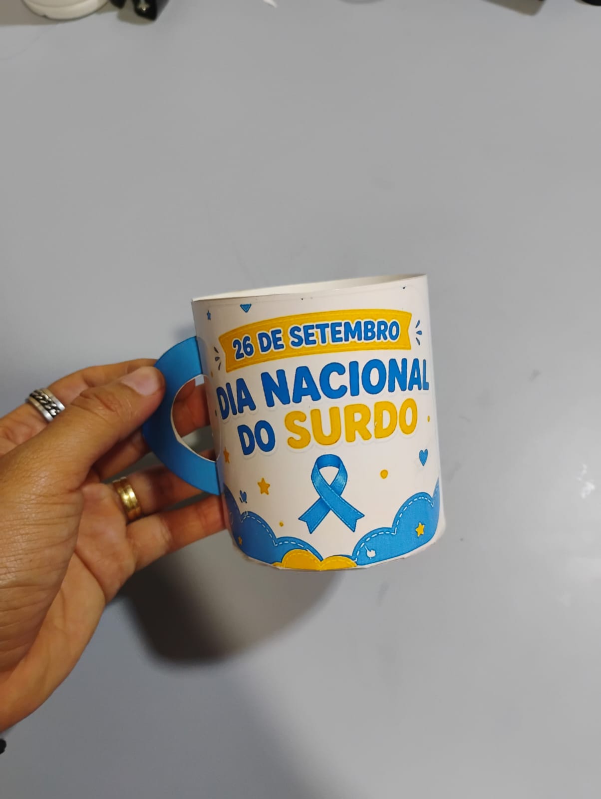 Caneca de Papel Dia Nacional do Surdo - Imagem 4