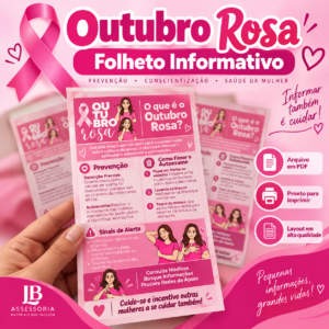 Folheto Informativo Outubro Rosa | Prevenção e Conscientização