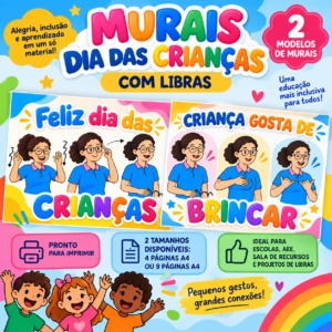 O Kit Murais Bilíngues Dia das Crianças