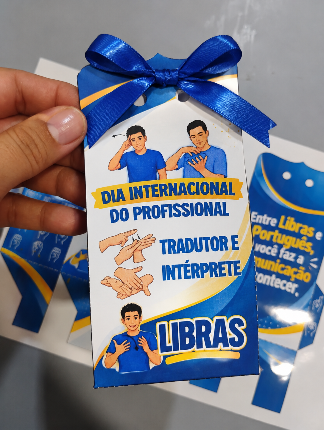 Sacolinha Lembrancinha Tradutor e Intérprete de Libras | 30 de Setembro - Imagem 2