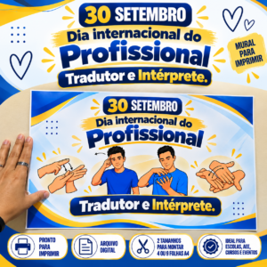 Mural Dia Internacional do Tradutor e Intérprete de Libras | 30 de Setembro