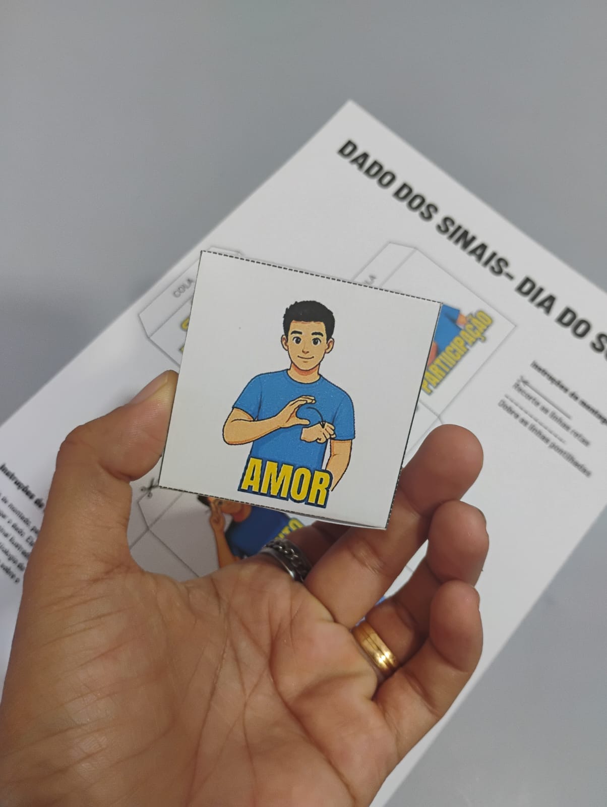 Dado Sinalizado em Libras | Recurso Pedagógico - Imagem 2