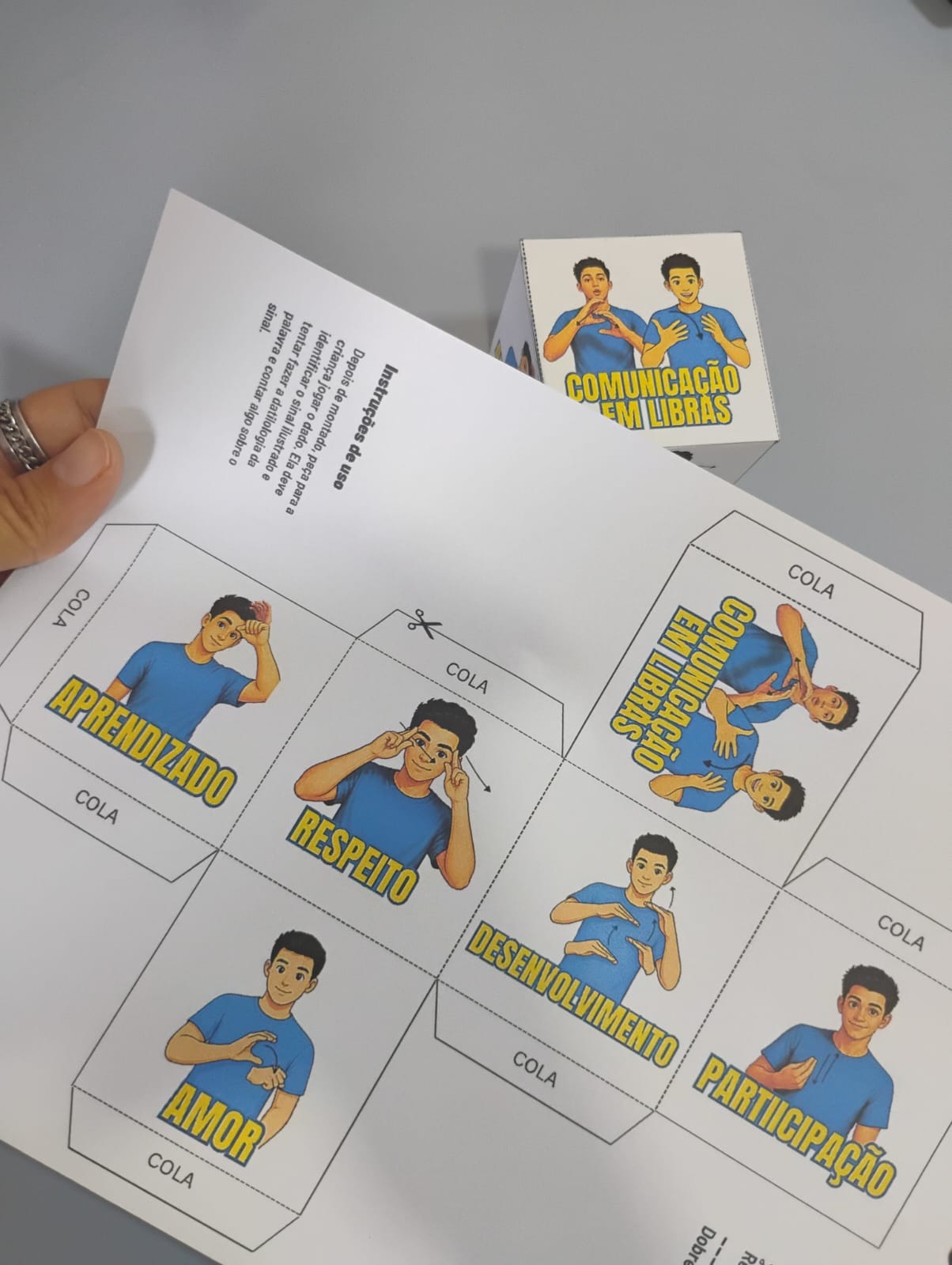 Dado Sinalizado em Libras | Recurso Pedagógico - Imagem 5