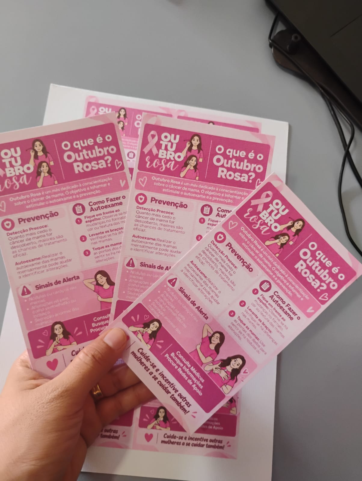 Folheto Informativo Outubro Rosa | Prevenção e Conscientização - Imagem 4