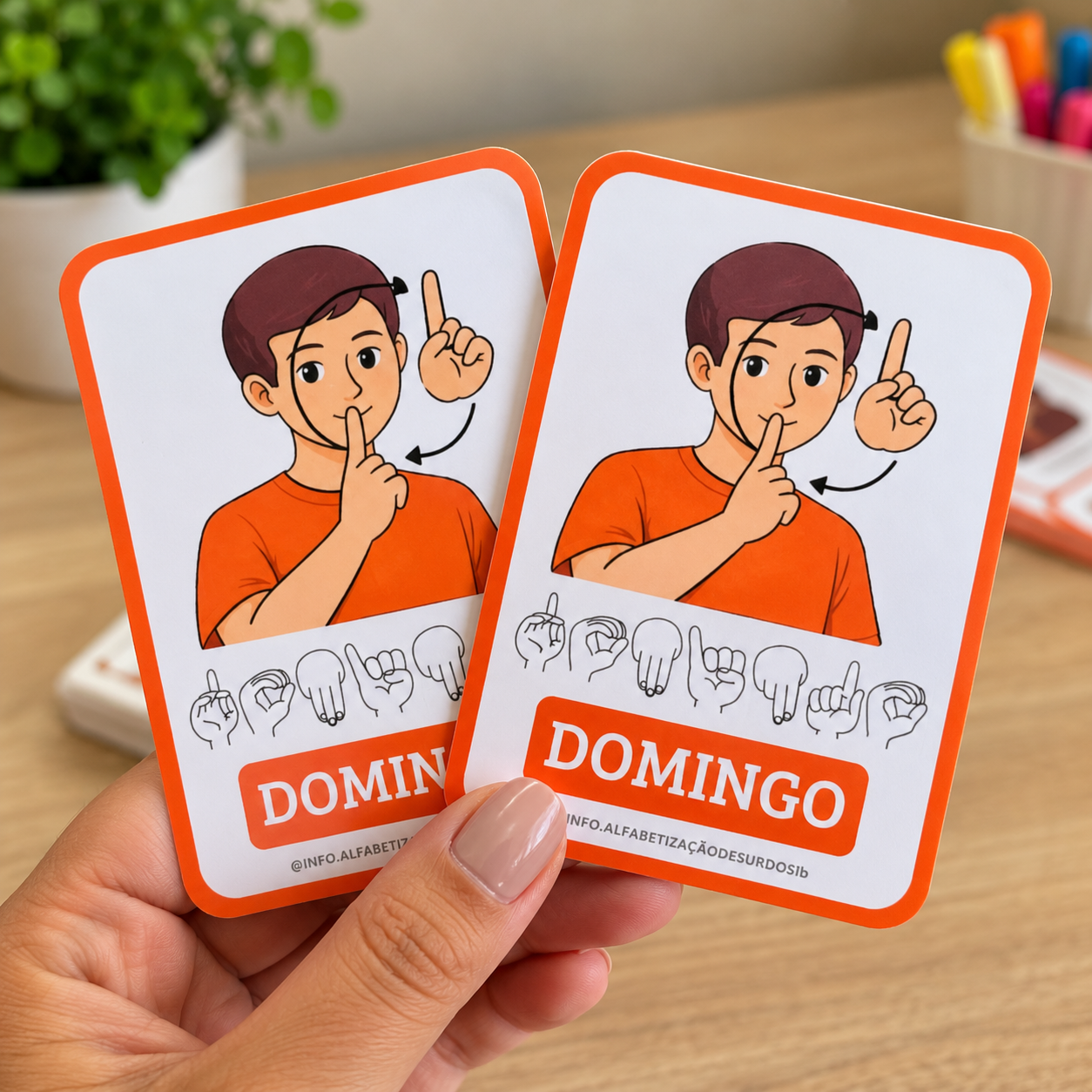 Jogo da Memória Bilíngue – Dias da Semana em Libras - Imagem 2