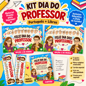 Kit Dia do Professor Bilíngue | Português + Libras