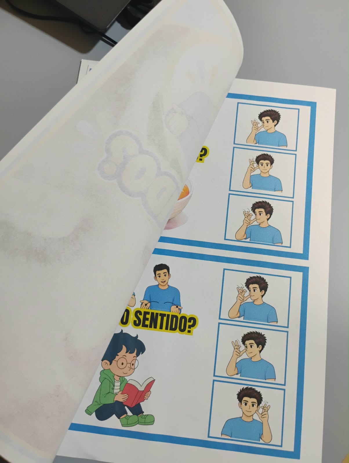 Kit Bilíngue Os Cinco Sentidos em Libras e Português - Imagem 14