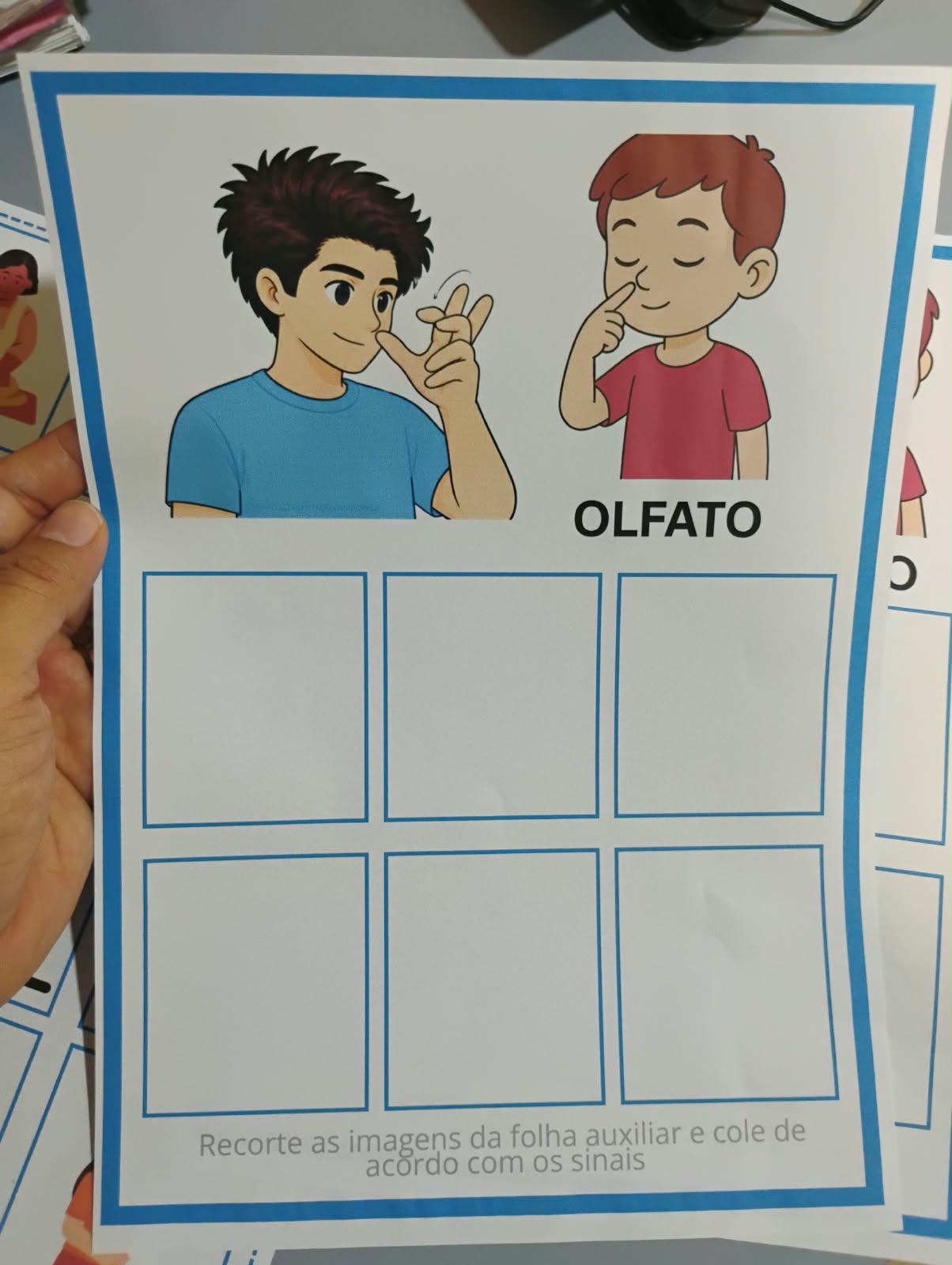 Kit Bilíngue Os Cinco Sentidos em Libras e Português - Imagem 5